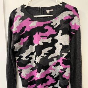 Halogen camo sweater